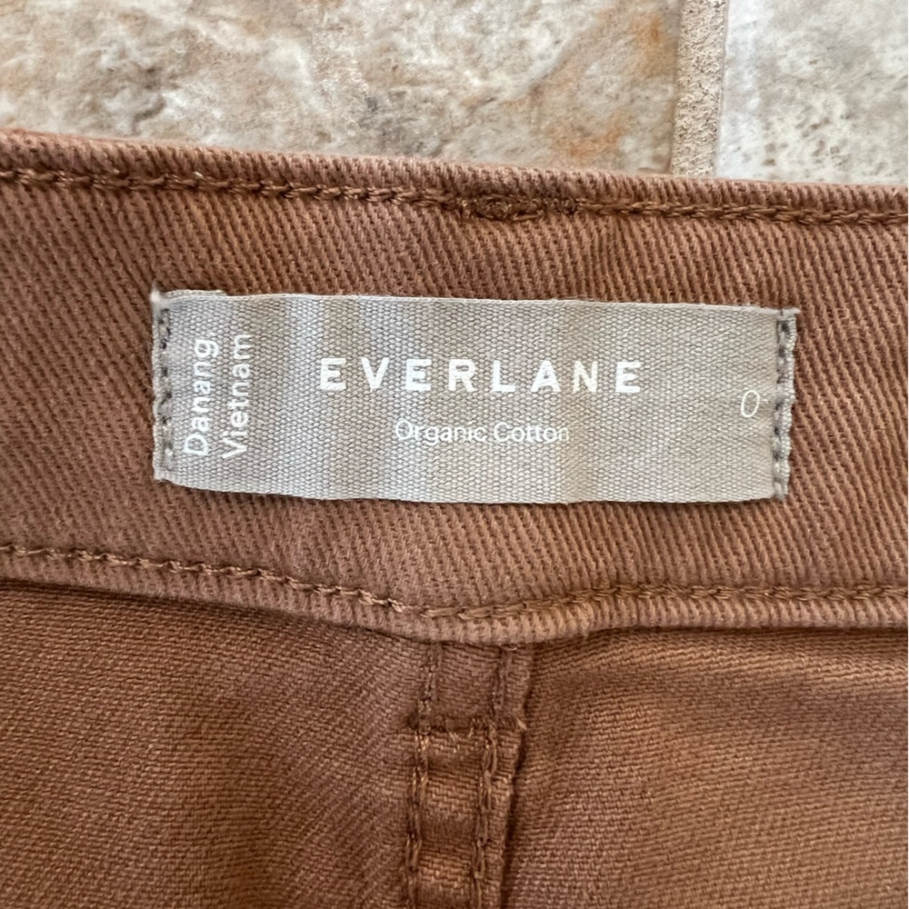 Everlane Organic Cotton Barrel Utility Pant in Golden Brown, size 0 - Picture 7 of 10